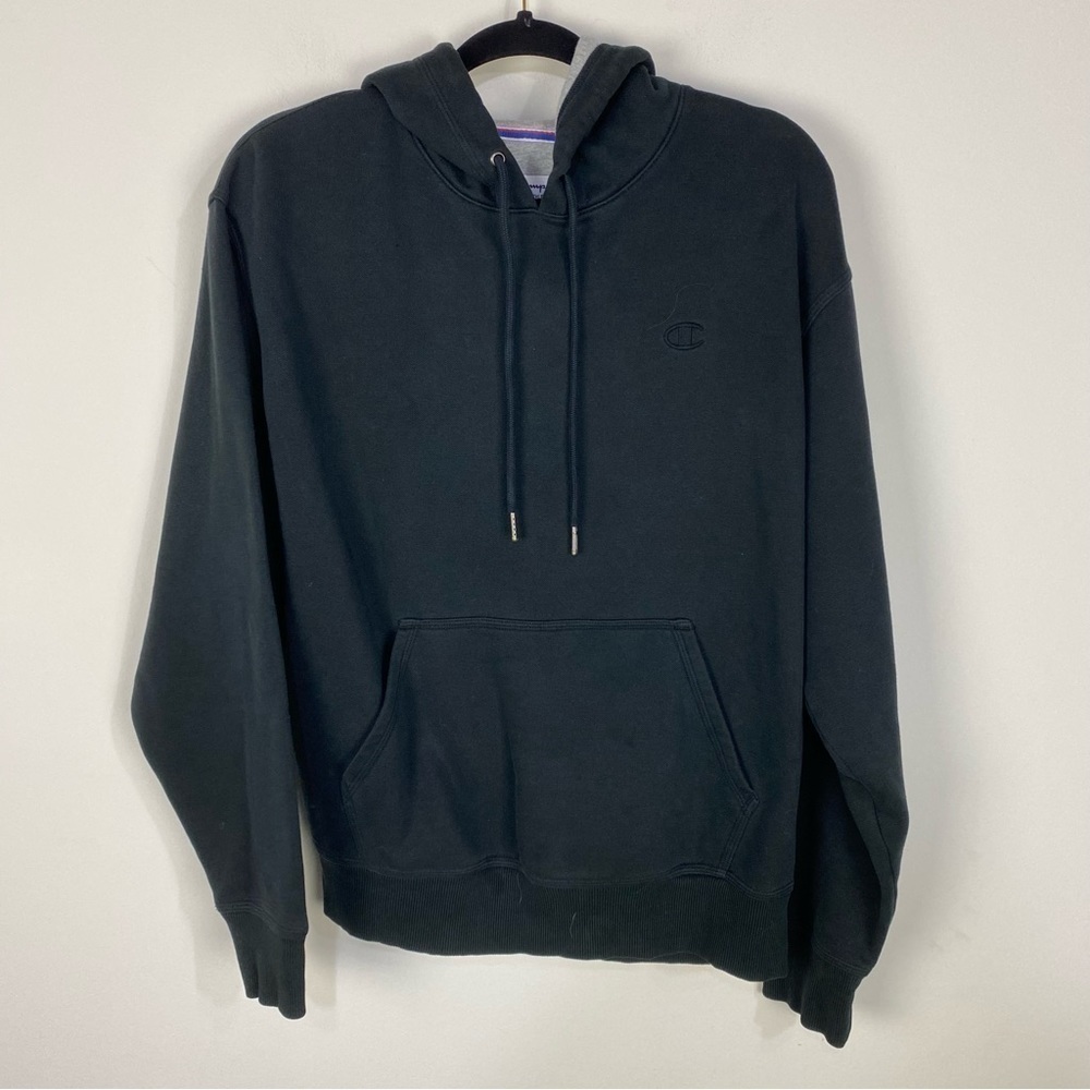 Champion Unisex Black Hoodie Athletic